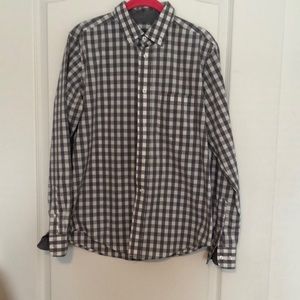 George Button Down Men’s Plaid Dress Shirt